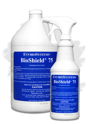 Eliminate 99.9% of bacteria. BioShield® 75 eliminates 99.9% of bacteria and germs and provides 24/7, long-lasting antimicrobial protection for all facilities, surfaces and equipment.